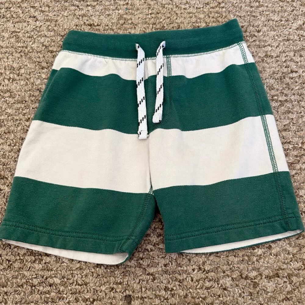 Green/White Preppy Terrycloth Crewcuts Boy’s Loungewear Casual Shorts Sz Small